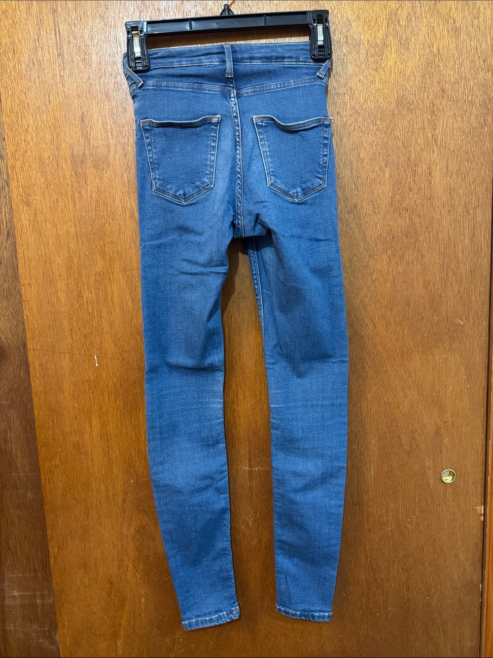 Topshop Blue Jamie Skinny Jeans - Picture 3 of 3